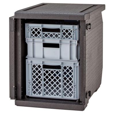 Termoizolační box Cam GoBox s předním plněním pro nádoby 600x400 mm, bez drážek, Cambro, 155 l, bez drážek, 155L, Černá,…